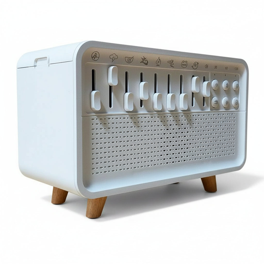 White Noise Machine Diffuser Air Aroma Diffuser Humidifier With 8 White Noise Adjustable, Night Light, Bluetooth Speaker